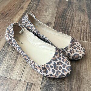 leopard print ballet flats size 8.5